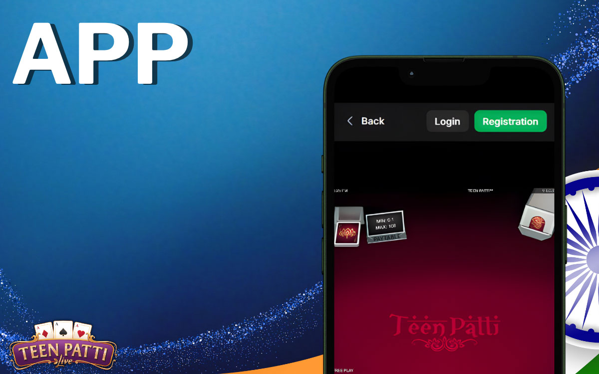 1Win App Playing Teen Patti