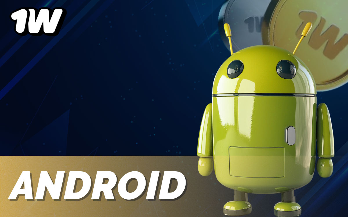 1win Android app interface showing mobile betting and casino games accessible anywhere in India on a smartphone