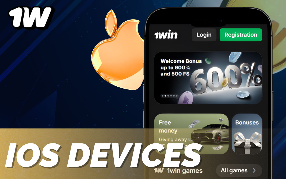 List of iOS devices compatible with 1win app including iPhone X to 15 series and iPad models running iOS 13 or above